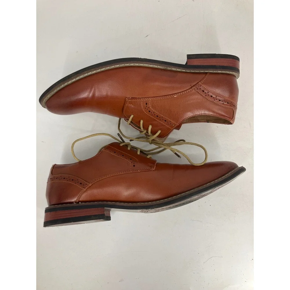 Bruno Marc Derby Oxford Leather Dress Shoes Mens 10 Tan Lace Up Prince 16